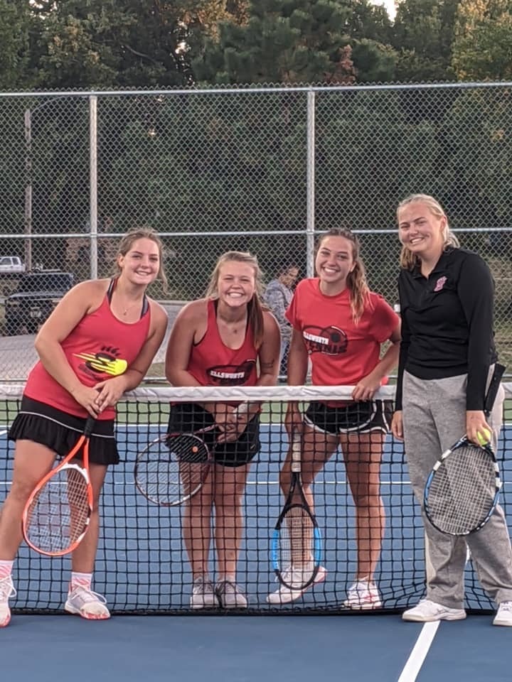 Some of the seniors on the team playing their last match at home