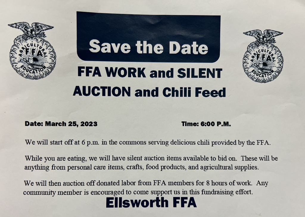 FFA Chili Feed and Silent Auction